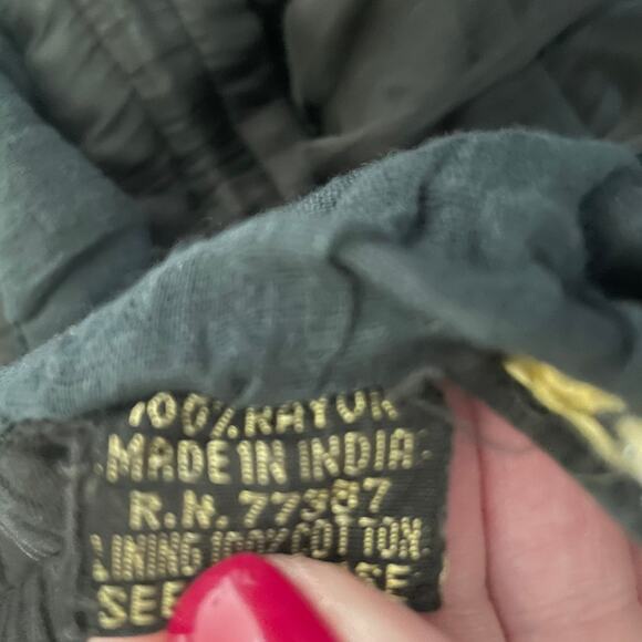 GoldStar Women Maxi Skirt Black Chiffon Overlay Adjustable Whimsigoth Fairy Y2K - Picture 10 of 13